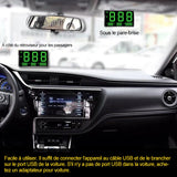 HUD Contrôle de vitesse portable pour voiture