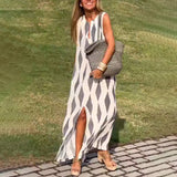 Prévente - Robe décontractée géométrique pour femme