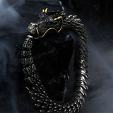 Bracelet Chaîne Dragon Fait Main en Argent