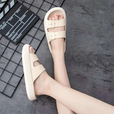 Pantoufles plates-formes d'extérieur unisexes