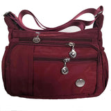 Sac à bandoulière multi-compartiments étanche antivol décontracté pour femme