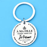 Porte-clés en acier inoxydable