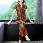 Costume ethnique été femme col V