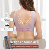 Soutien-Gorge Respirant Extra-Élastique Fermeture Frontale Sans Anneau en Acier