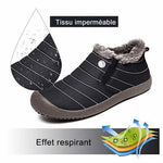 Chaussures à neige unisexes imperméables et chaudes