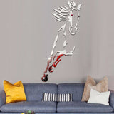 Sticker Mural Cheval Miroir Moderne Acrylique 3D