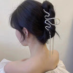 Barrette serpent avec strass