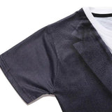 T-shirt de Deux Pièces Faux Imprimés en 3D pour Hommes - ciaovie