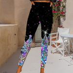 Leggings avec Imprimés de Sapin de Noël