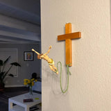 Décoration religieuse de Jésus de saut à l'élastique