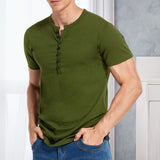 T-shirt Uni Á Manches Courtes Pour Hommes