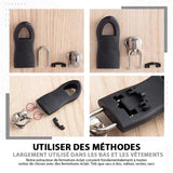Ensemble Universel d'Extracteurs de Fermeture Éclair Amovibles