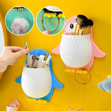 Support de téléphone mural en forme de pingouin