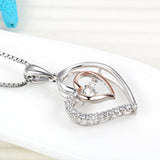 Gardez-moi dans votre coeur - Collier coeur de luxe