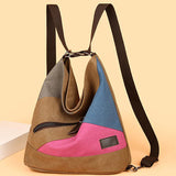 Sac à Dos Décontracté en Toile à Double Épaule pour L'extérieur