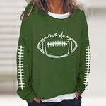 T-shirt décontracté à manches longues Gameday Football Lover pour femme