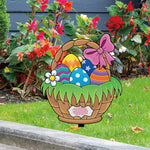Panneau de signalisation de jardin pour Pâques