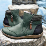 Bottes zippées imperméables pour femmes