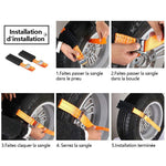 Sangles d'urgence pour pneus (2 pcs) - ciaovie