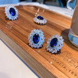 Ensemble de bijoux en saphir