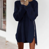 Robe Pull Ample Avec Fermeture Élair