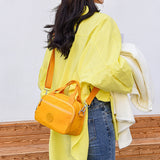 Sac à main fonctionnel à plusieurs compartiments de couleur unie