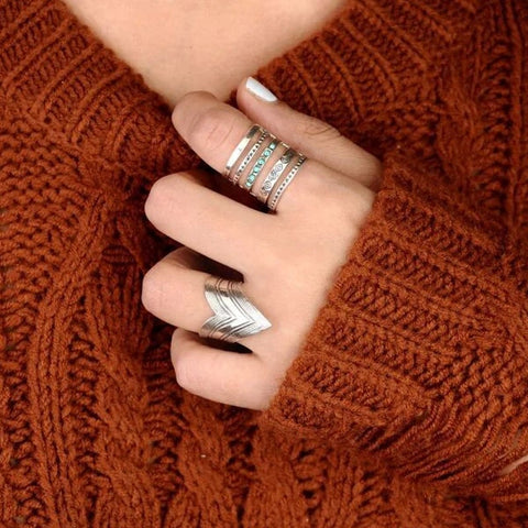 Bague Personnalisée en Argent Vintage