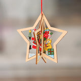 Pendentif en Bois de Noël