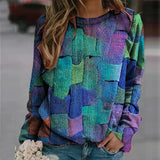 Sweat Ample à Capuche Imprimé