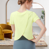 T-shirt de yoga fendu