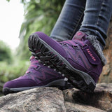 Raquettes à Neige Doublées de Fourrure Chaude pour Couple