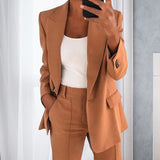 Blazer à Manches Longues Pour Femmes