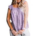 Gilet Floral Sans Manches T-shirt