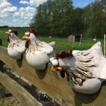 Artisanat en Résine de Poule aux Gros Yeux