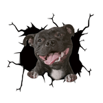 Autocollant chien créatif pour fenêtre de voiture