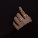 Bague de papillon en zircon