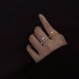 Bague de papillon en zircon