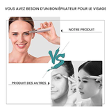 Épilateur facial électrique sans défaut Tondeuse à sourcils