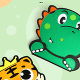 Tableau occupé de puzzle de dinosaure