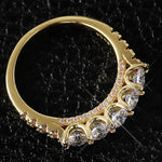 Bague à une Rangée Zircon