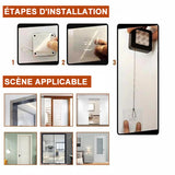 Ferme-porte automatique à capteur sans perforation