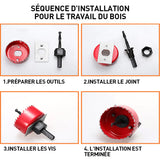 Ensemble de scie cloche pour ingénieurs bricoleurs