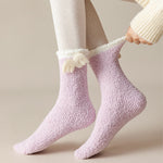 Chaussettes de Noël pelucheuses