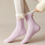 Chaussettes de Noël pelucheuses