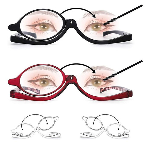 Lunettes de maquillage transparentes