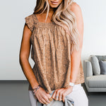 Gilet Floral Sans Manches T-shirt