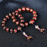 Bracelet Perles Glacées Gris Encens
