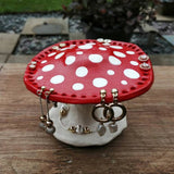 Porte-boucles d'oreilles champignon mignon