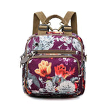 Sac Á Dos Á Motif De Fleurs De Style Loisirs