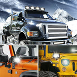 Gousses de Lumière de Travail Stroboscopique à Lumière Blanche Ambre de 5 in